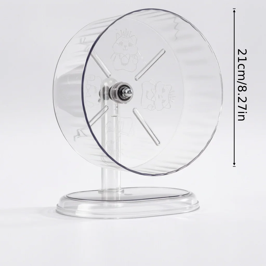 Silent Double-axis Acrylic Hamster Exercise Wheel Running – Small Pet Supplies