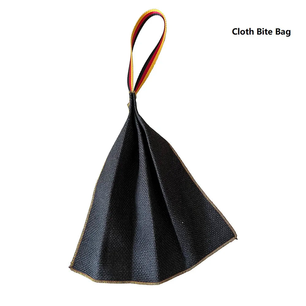 Interactive Flirt Pole for Dogs, Leather Bite Rag Dog Chew – 8 Colors