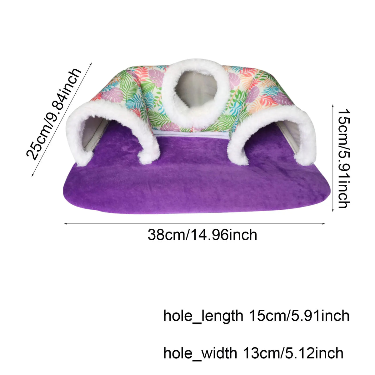 Warm Guinea Pig Hideout Tunnel for Small Pets