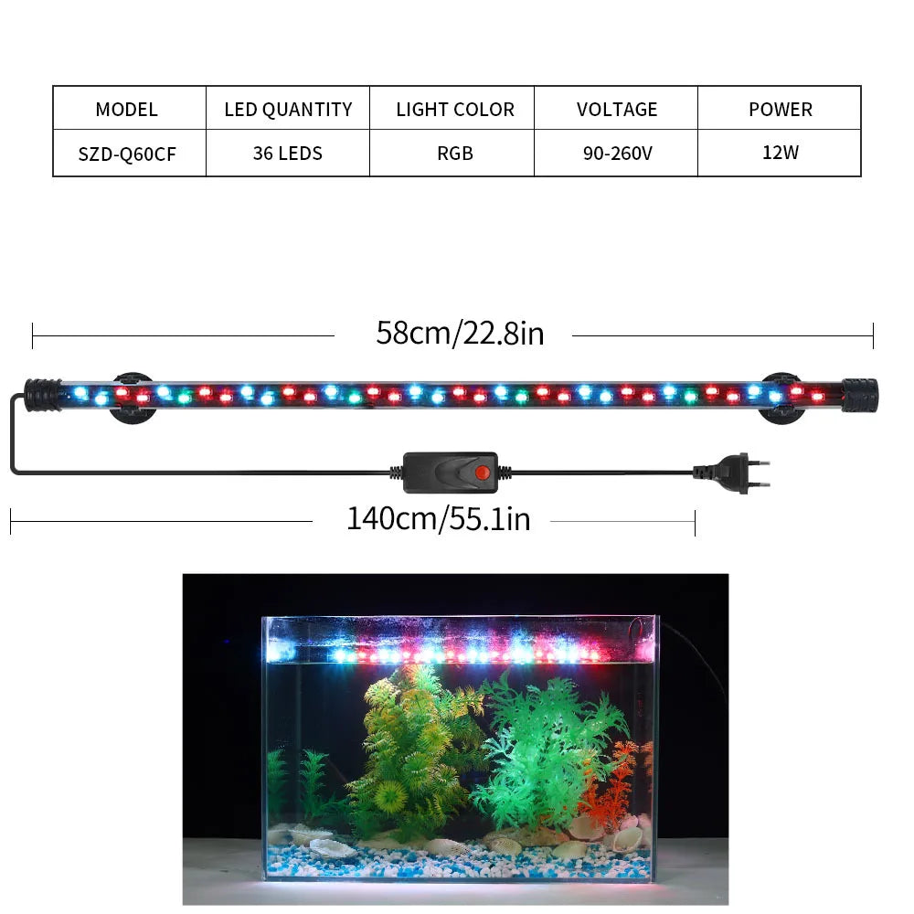 90-260V Aquarium Light LED Waterproof Fish - MyPetDollar.com