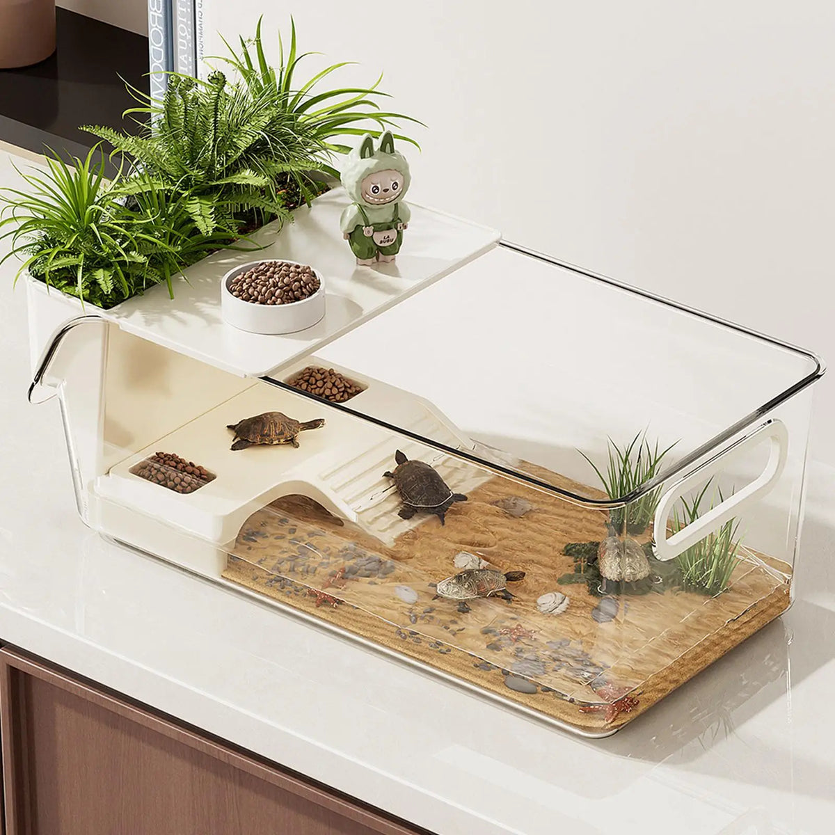 Turtle Tank with Basking Ramp Reptile - MyPetDollar.com