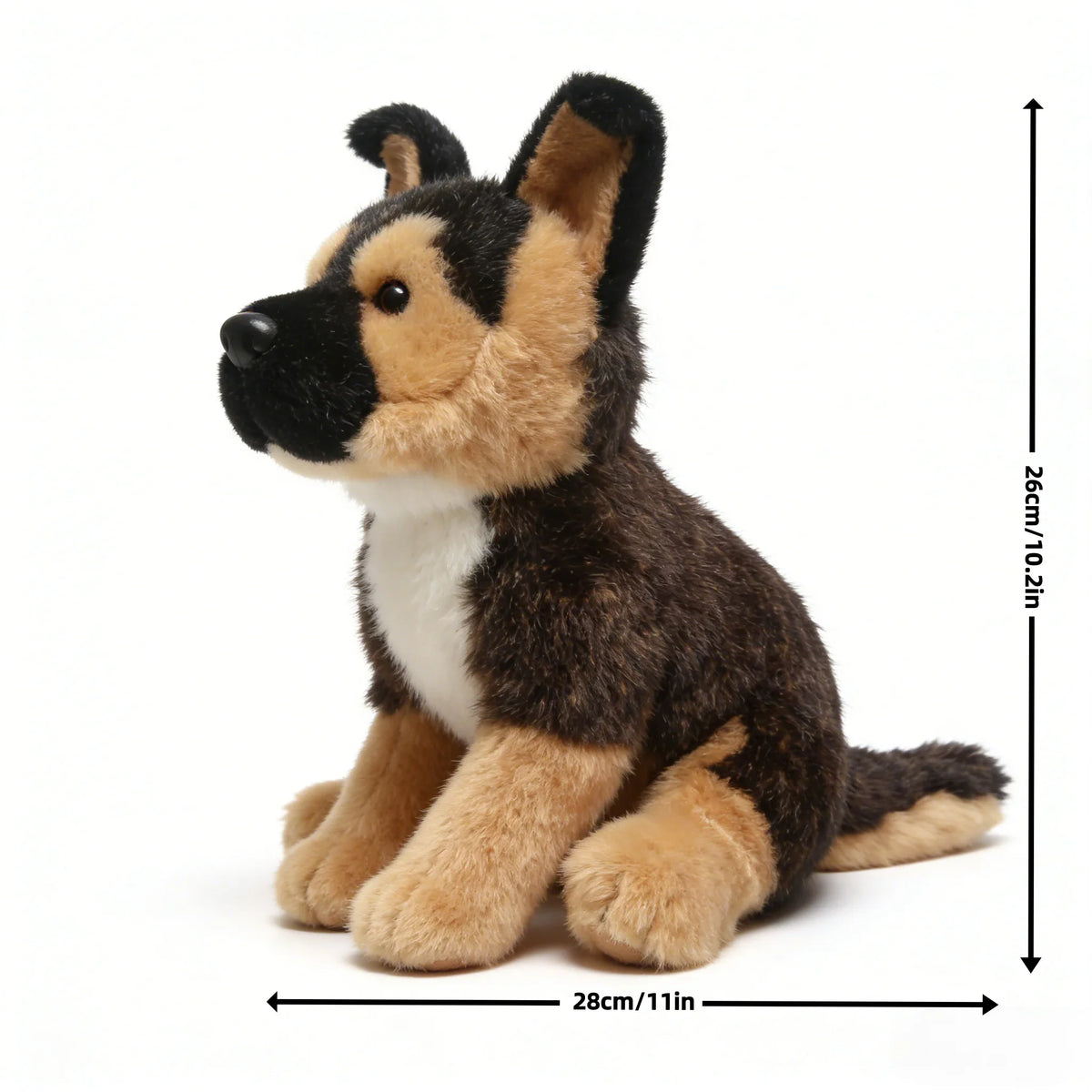 Soft Large Realistic German Shepherd Plush Plaything