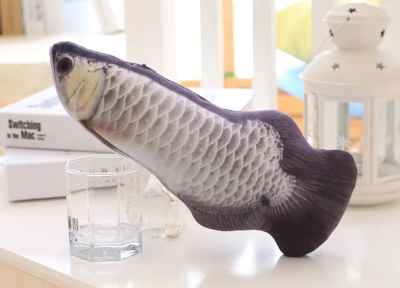 Pets Plush Simulation Fish Shape Cat Toy, Interactive
