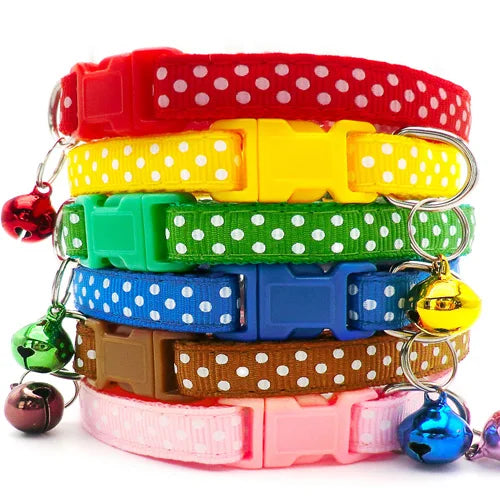 100Pcs Dog Collar With Bells Adjustable - MyPetDollar.com
