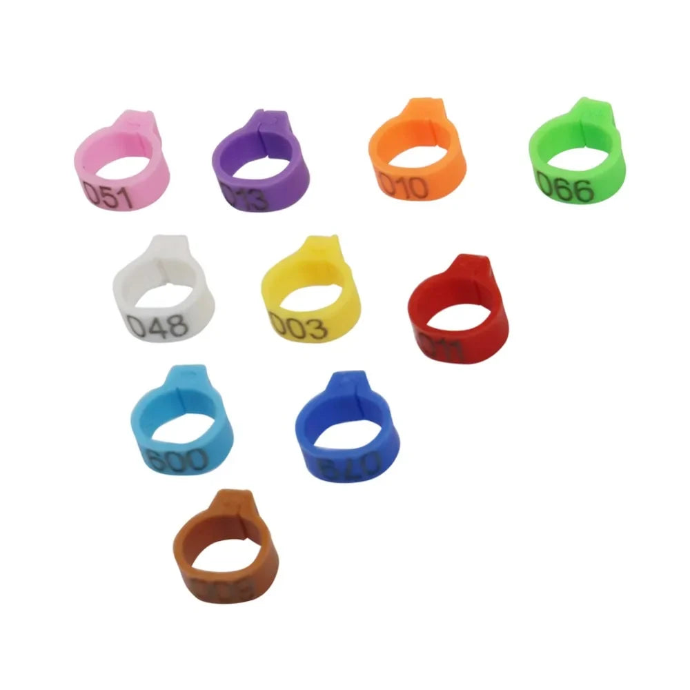 100 Pcs Bird Foot Ring Inner Diameter 8mm - MyPetDollar.com