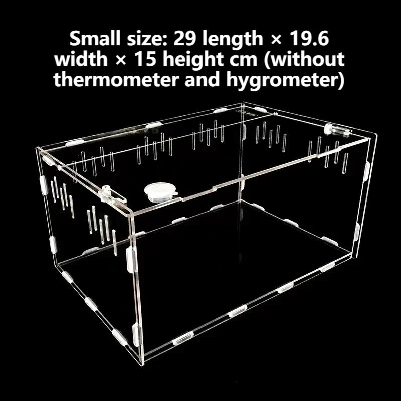 Acrylic Reptile Container Magnetic Enclosure – 10 Colors