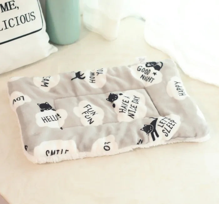 Winter Warm Pet Dog Soft Cushion Large Print - MyPetDollar.com
