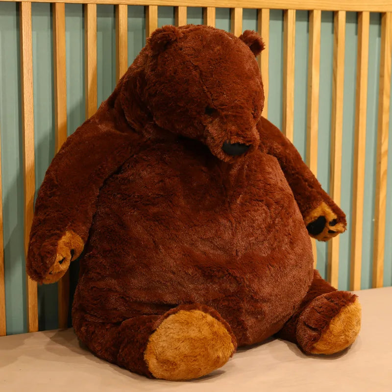 Soft 1m Big Simulation Brown Bear Plush Toy
