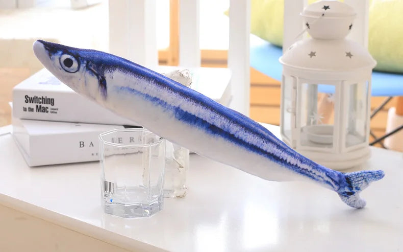 Pets Plush Simulation Fish Shape Cat Toy, Interactive