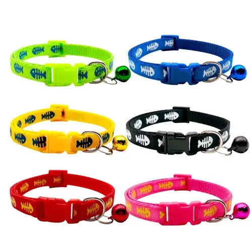100Pcs Dog Collar With Bells Adjustable - MyPetDollar.com