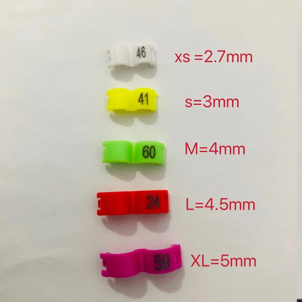 60 Pcs Inner 2.7/ 3/4/4.5/5mm Canary Clip - MyPetDollar.com