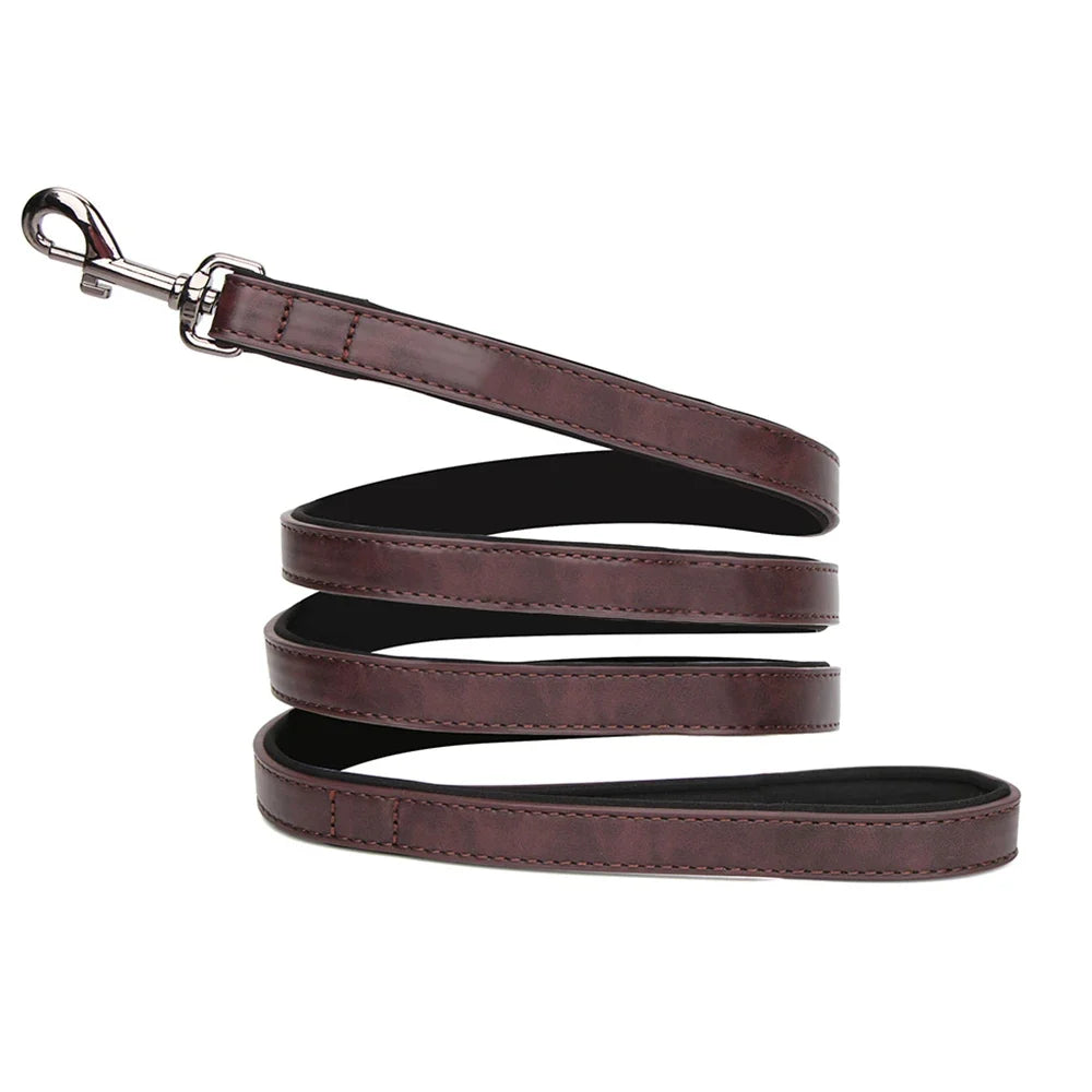 Engrave Name Dog Collar Leather Personalized - MyPetDollar.com