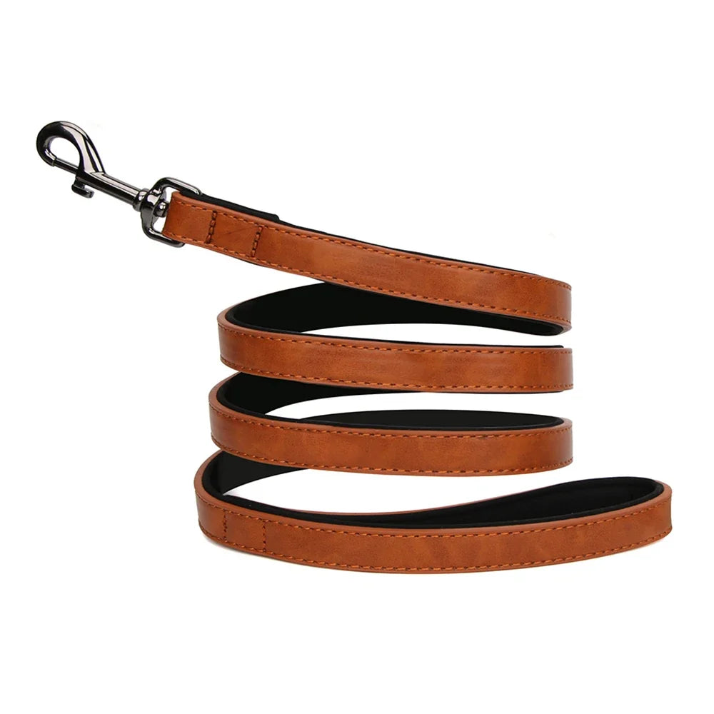 Engrave Name Dog Collar Leather Personalized - MyPetDollar.com