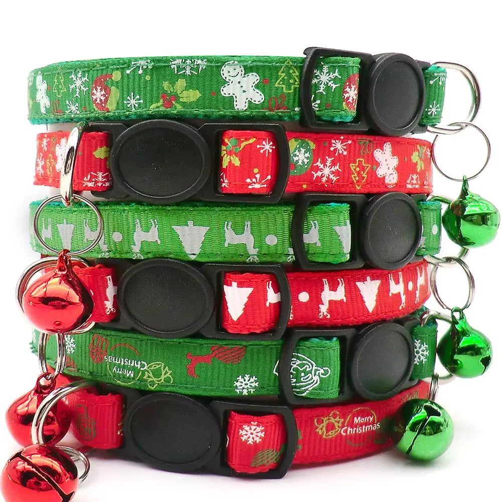 100Pcs Pet Christmas Collars Cats Dogs - MyPetDollar.com