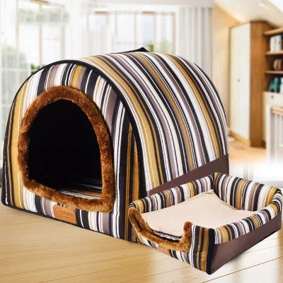 New Warm Dog House Comfortable Print Stars - MyPetDollar.com