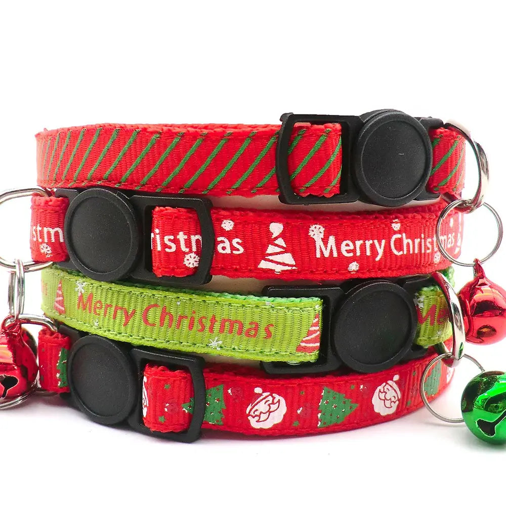 100Pcs Pet Christmas Collars Cats Dogs - MyPetDollar.com
