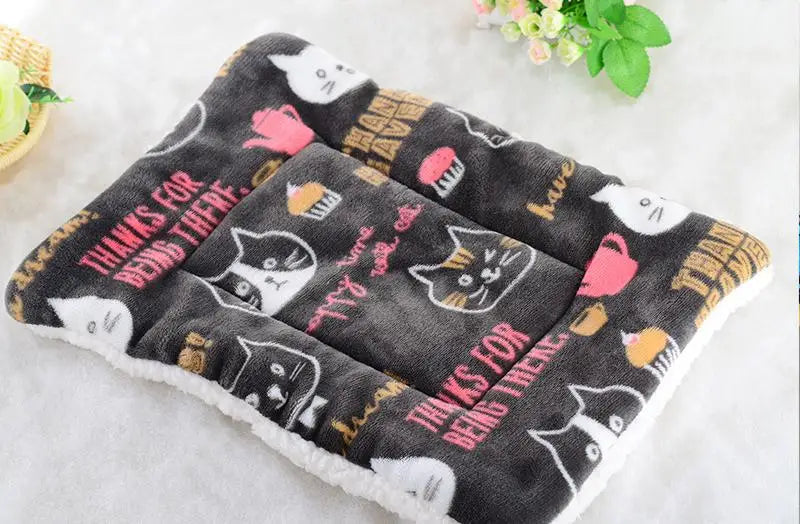 Winter Warm Pet Dog Soft Cushion Large Print - MyPetDollar.com