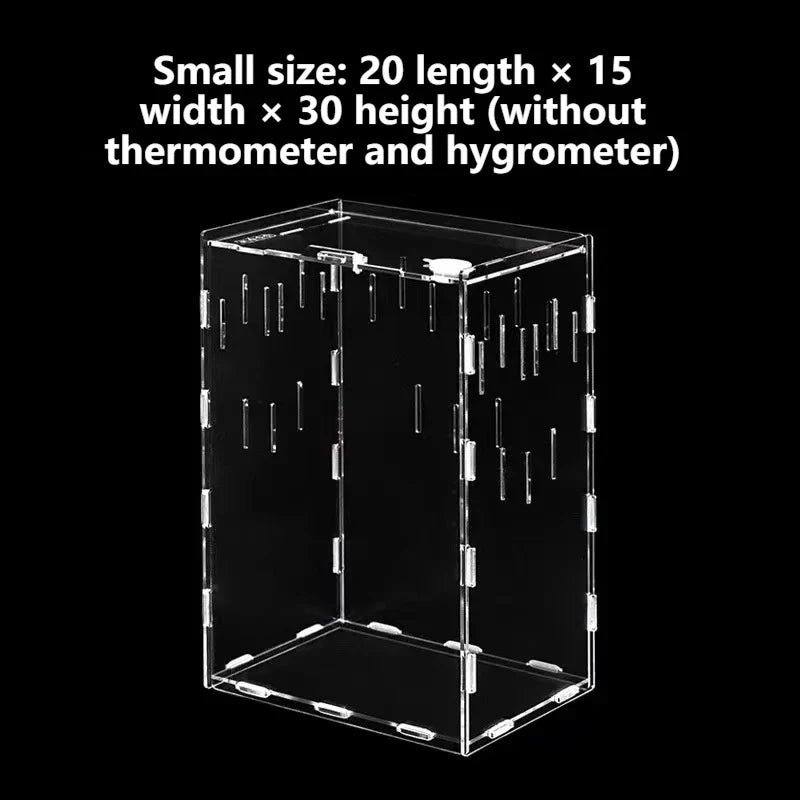 Acrylic Reptile Container Magnetic Acrylic - MyPetDollar.com