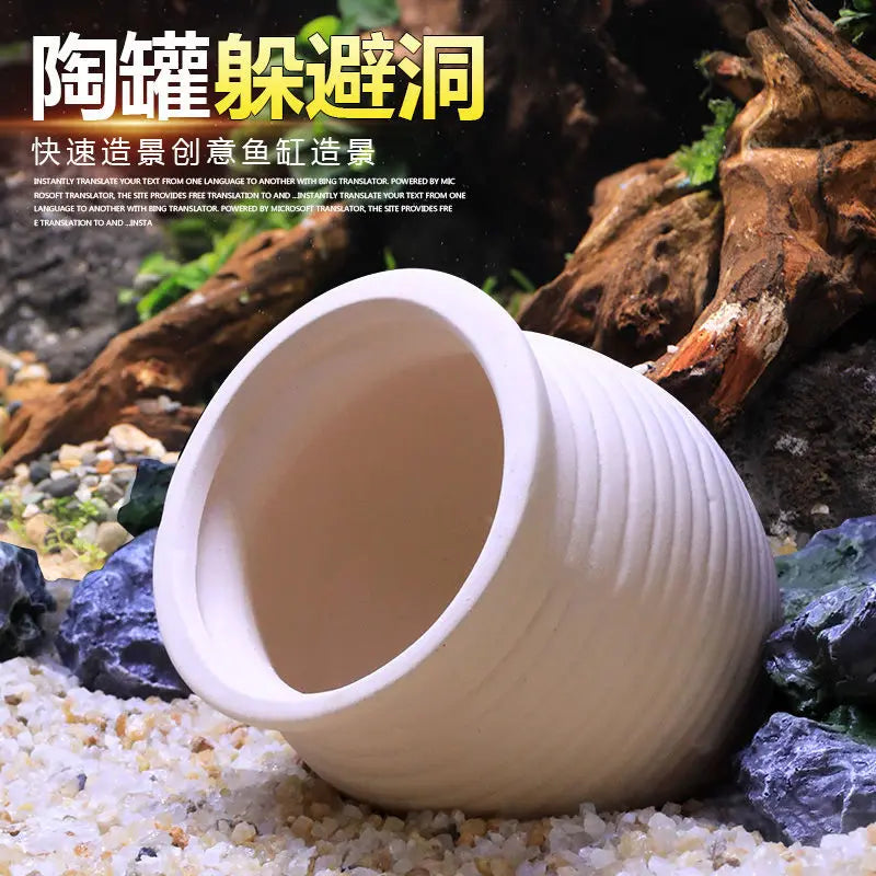 Mini Ceramic Tanks Fish Shrimp House Nest - MyPetDollar.com