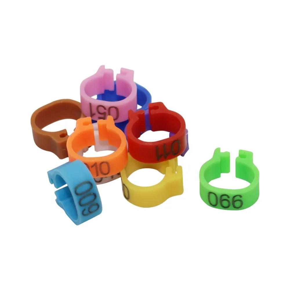100 Pcs Bird Foot Ring Inner Diameter 8mm - MyPetDollar.com