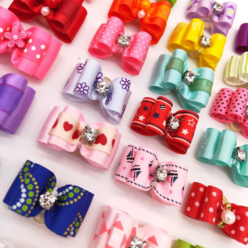 100/300pcs Dog Hair Bows Handmade Small Dog - MyPetDollar.com