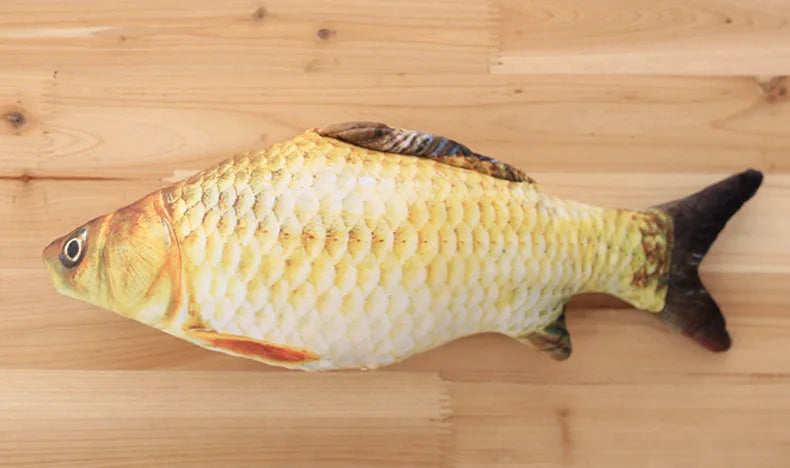 Pets Plush Simulation Fish Shape Cat Toy, Interactive