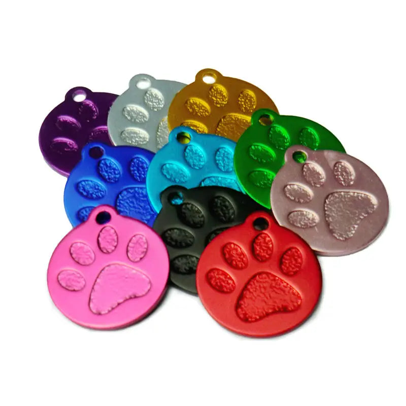 Random Mix 100pcs Aluminum Blank ID Tag - MyPetDollar.com