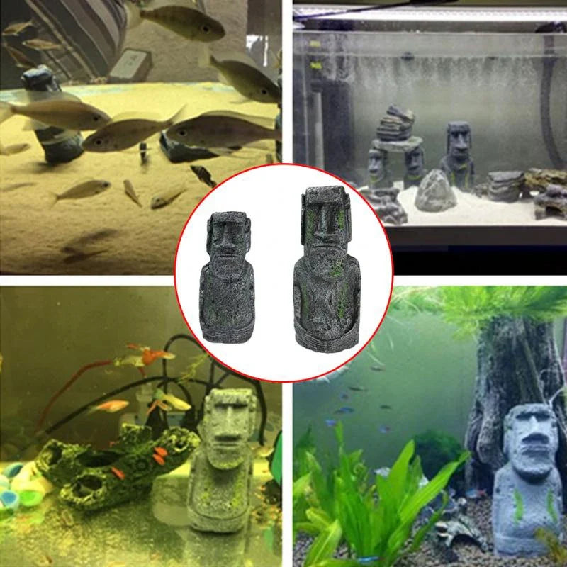 Easter Island Stone Statue Resin Ornament - MyPetDollar.com