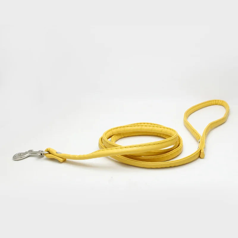 PU Leather Dog Leash Chain Leads Rope Pet - MyPetDollar.com