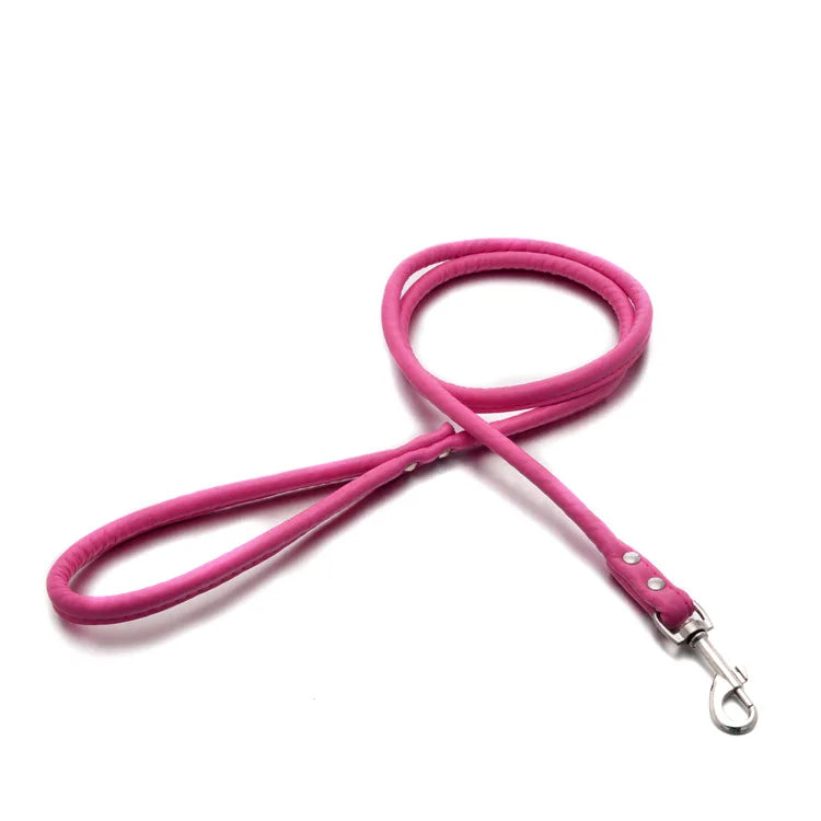 PU Leather Dog Leash Chain Leads Rope Pet - MyPetDollar.com