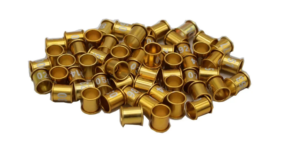 8mm Diameter Bird Pigeon Digital Aluminum Foot Ring – 6 Colors