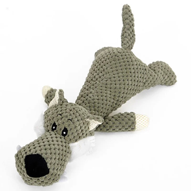 Interactive Hoopet Pet Plaything Animal Shape Lion Elephant Sound Chew Three