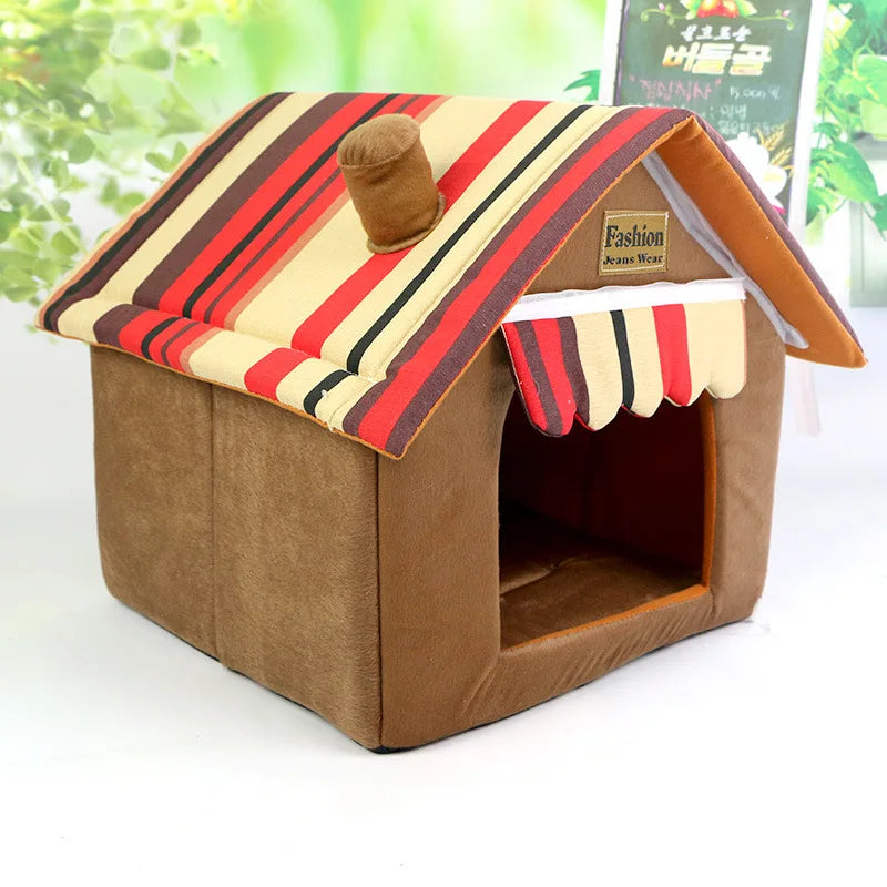 Dog House Cat Bed Pet Kennel Cute Puppy Mat - MyPetDollar.com