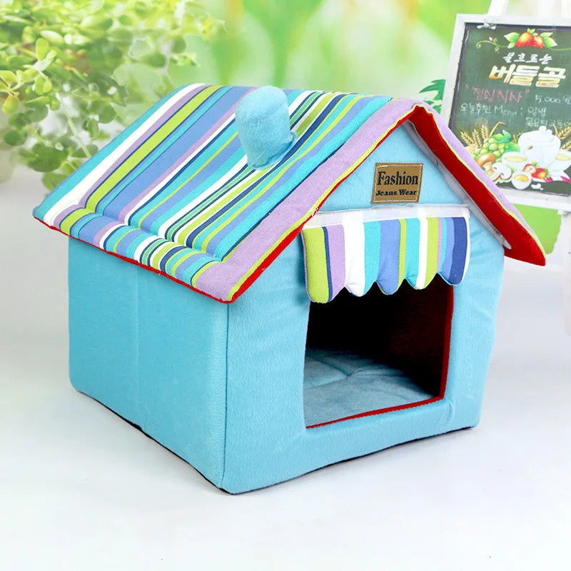Dog House Cat Bed Pet Kennel Cute Puppy Mat - MyPetDollar.com