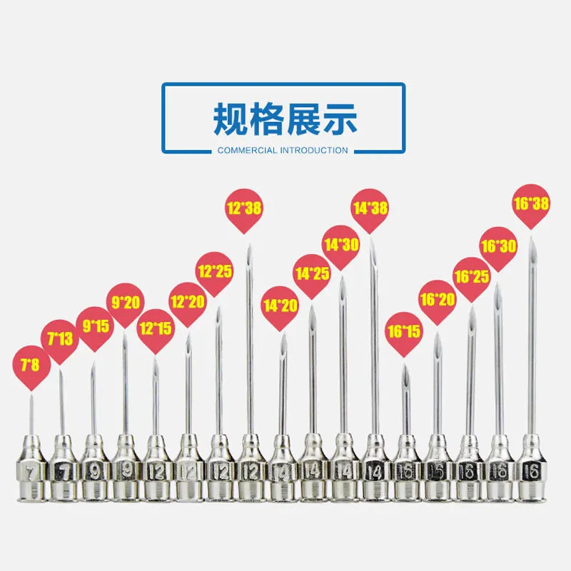 100 Pcs Stainless Steel Needles Poultry - MyPetDollar.com