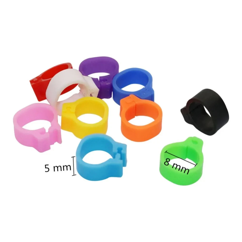 100 Pcs Pigeons Rings 8mm Bayonet - MyPetDollar.com