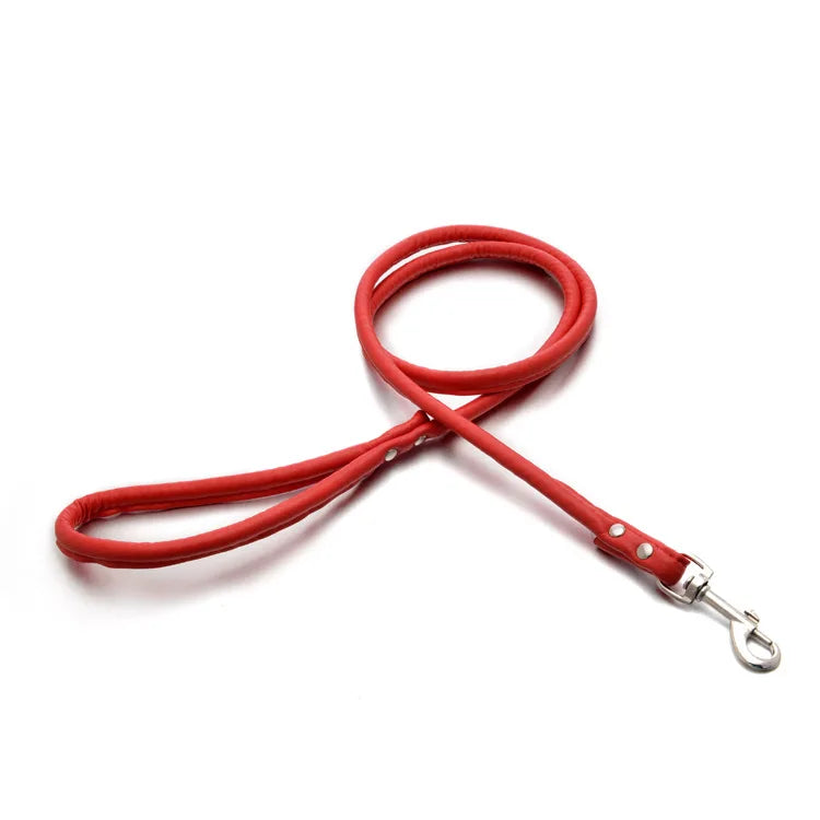 PU Leather Dog Leash Chain Leads Rope Pet - MyPetDollar.com