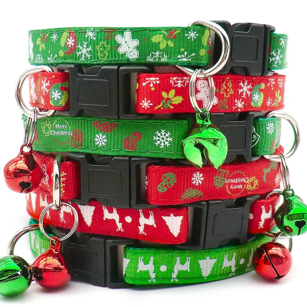 100Pcs Pet Christmas Collars Cats Dogs - MyPetDollar.com
