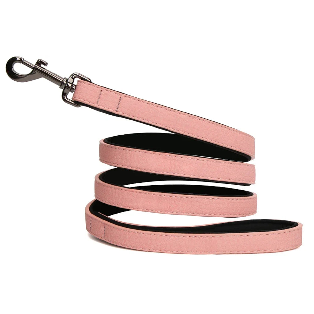 Engrave Name Dog Collar Leather Personalized - MyPetDollar.com