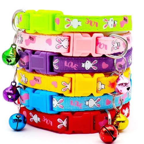 100Pcs Dog Collar With Bells Adjustable - MyPetDollar.com