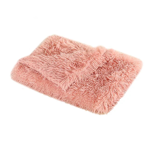 Fluffy Long Plush Pets Bed Blankets Pet - MyPetDollar.com