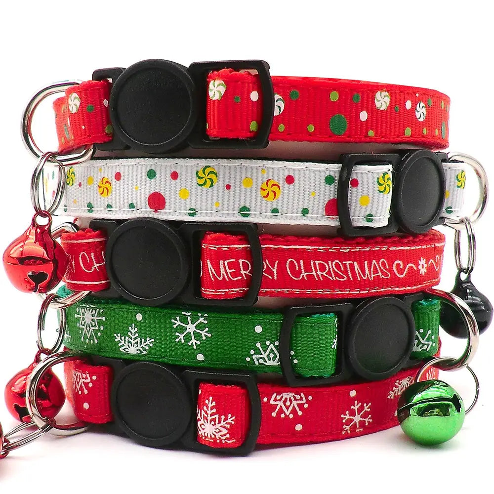 100Pcs Pet Christmas Collars Cats Dogs - MyPetDollar.com