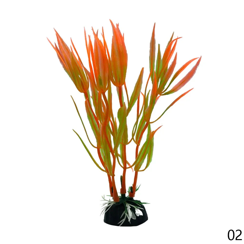 10-30cm Artificial Aquarium Plant Decoration – 9 Colors