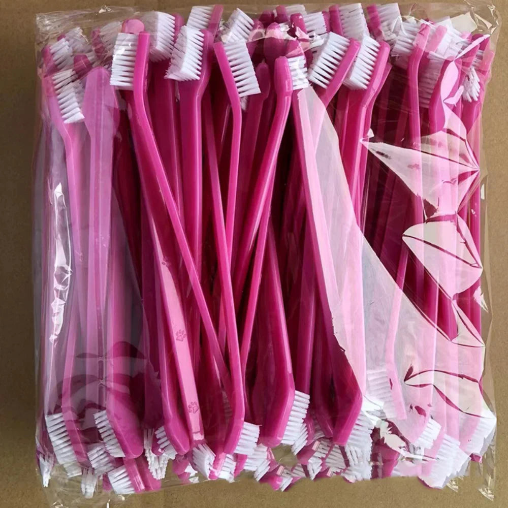 Soft Double-headed Dog Toothbrush Multi-angle