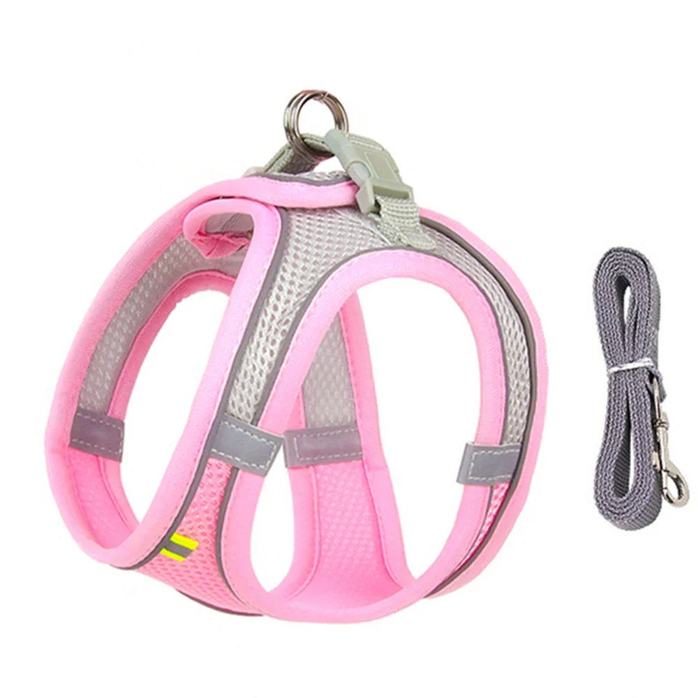 Puppy Cat Vest Harness With Leash Breathable - MyPetDollar.com