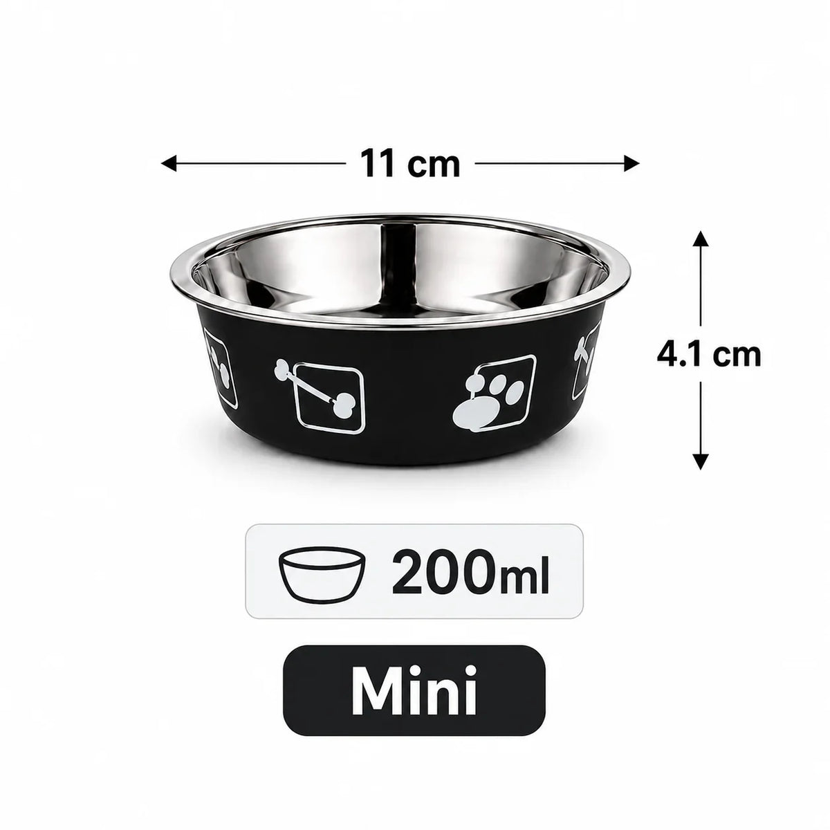Stainless Steel Pet Bowl Thickened Anti Slip Dog Food – 16 Colors