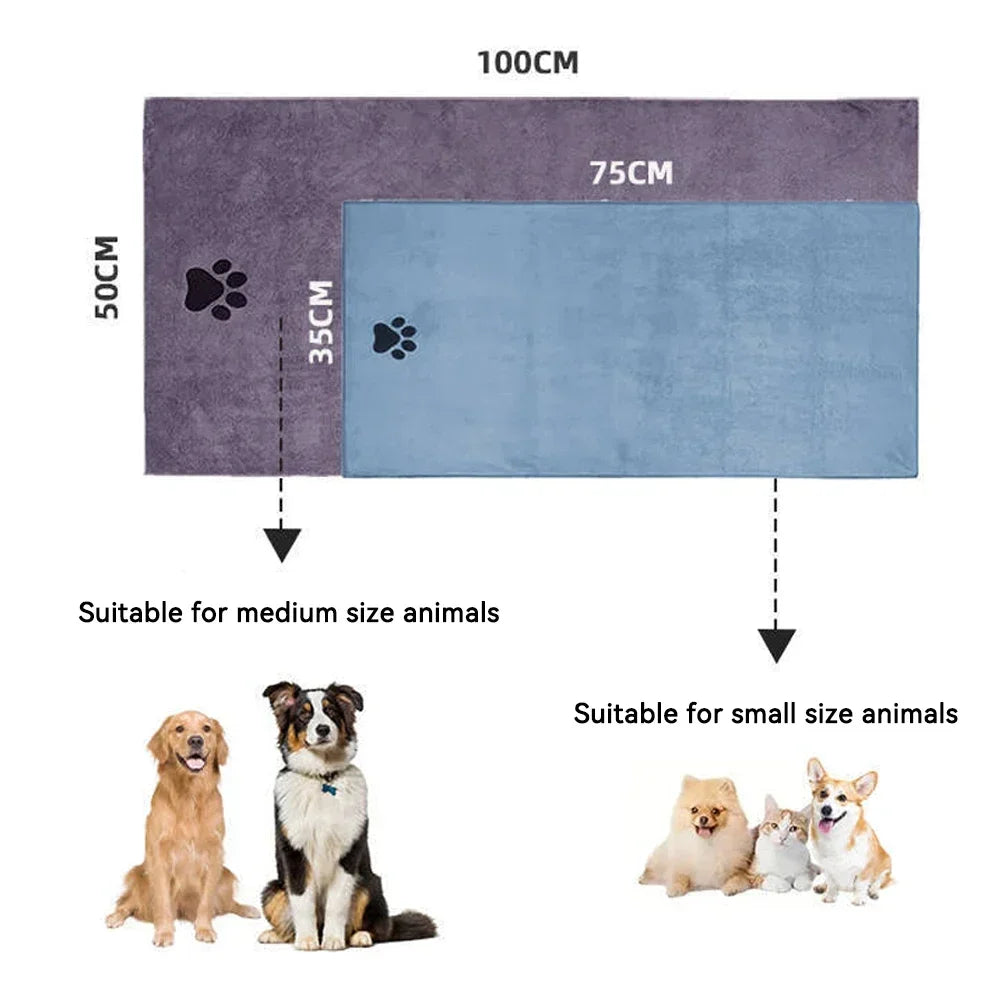 Microfiber Quick-drying Dog Claw Pet Bath - MyPetDollar.com