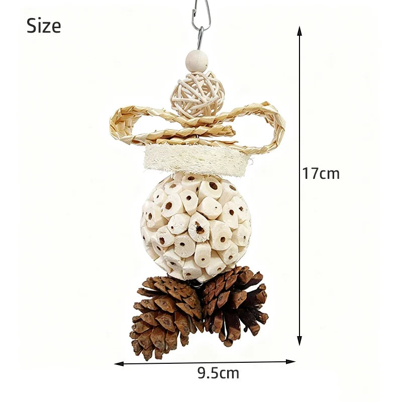 Funny Parrot Tongcao Ball Bird Chewing Toy – 3 Colors