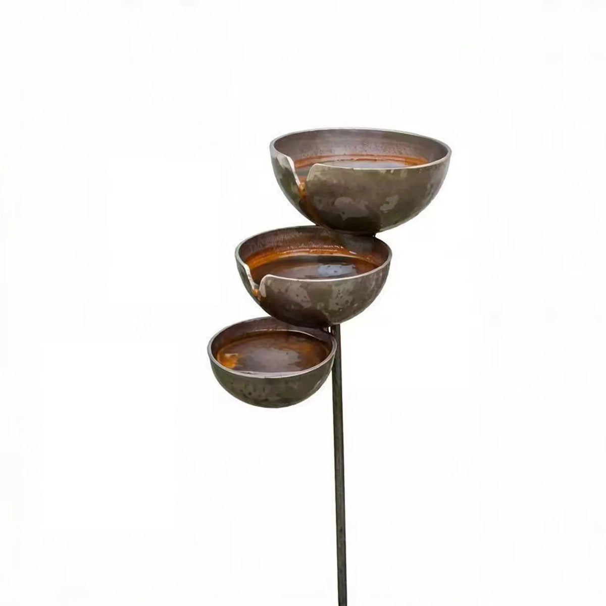3-Layer Bee Water Station with Metal Stake Bird Feeding Bowl – 7 Colors