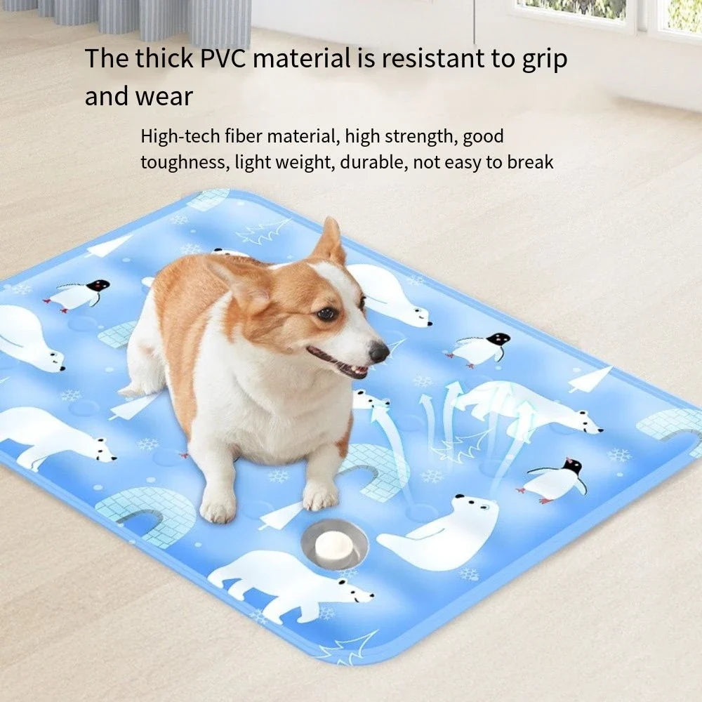 Floor Mat Cool Pet Cooling Mat Ice Gel Self - MyPetDollar.com